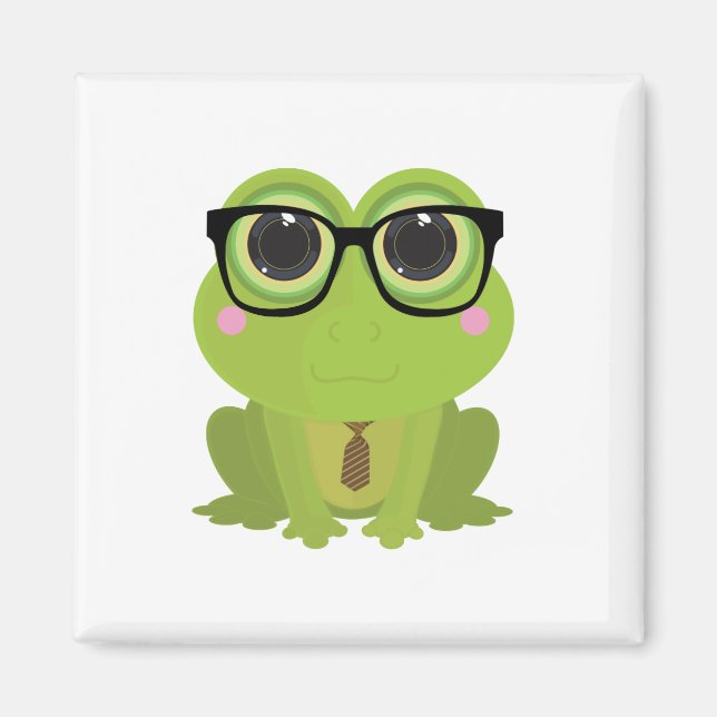 Frog Nerd Magnet (Framsidan)