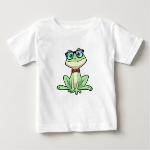 Frog Nerd Student Glass Tie T Shirt