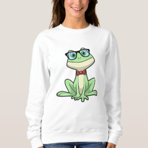 Frog Nerd Student Glass Tie T Shirt