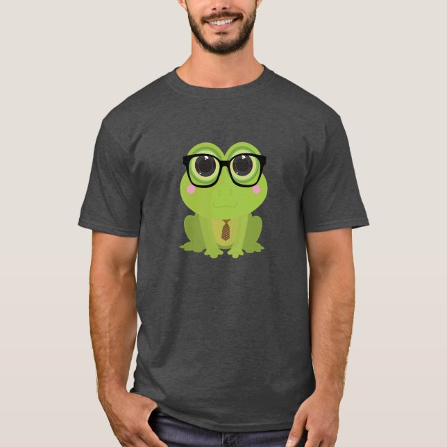 Frog Nerd T Shirt (Framsida)