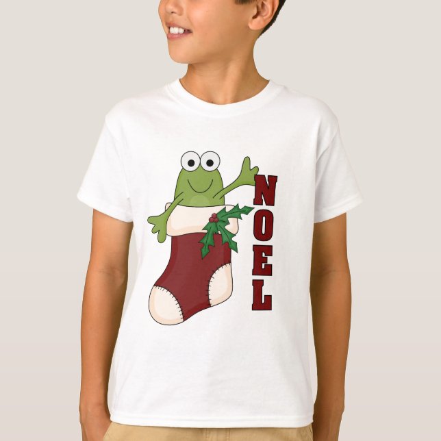 Frog Noel Helgdag Tshirts och Gifts (Framsida)