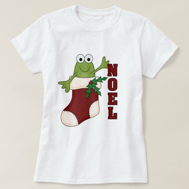 Frog Noel Helgdag Tshirts och Gifts (Design framsida)