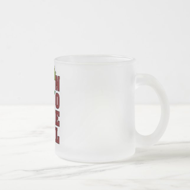 Frog Noel Helgdag Tshirts och Gifts Frostad Glasmugg (Höger)