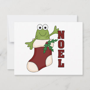 Frog Noel Helgdag Tshirts och Gifts Julkort