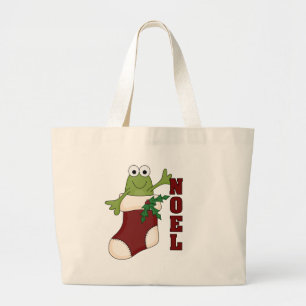 Frog Noel Helgdag Tshirts och Gifts Jumbo Tygkasse