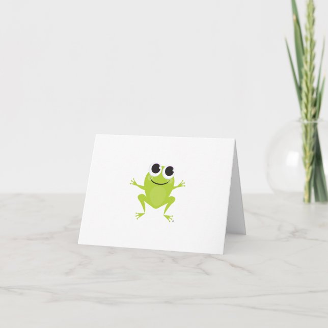Frog Notecard Kort (Framsida)