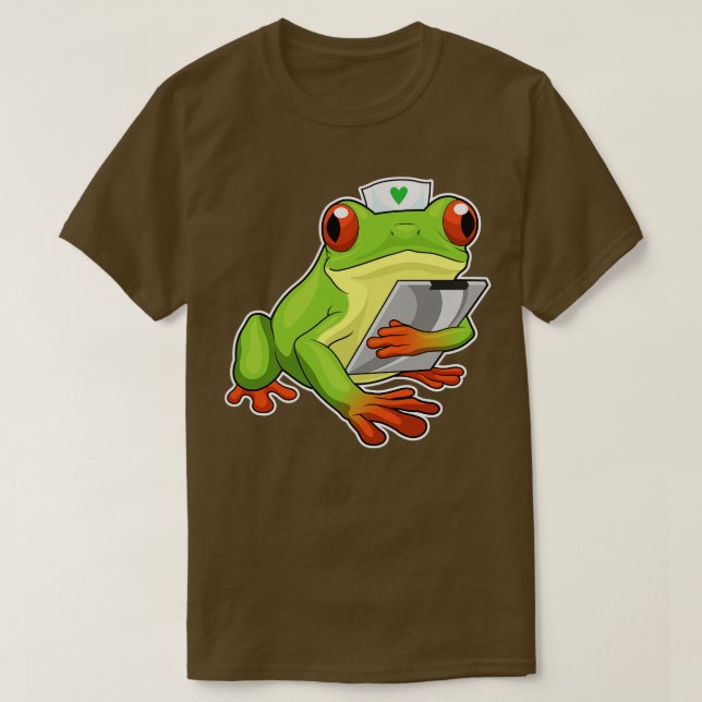 Frog Nurse T Shirt (Design framsida)