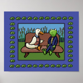 Frog och Anka Poster
