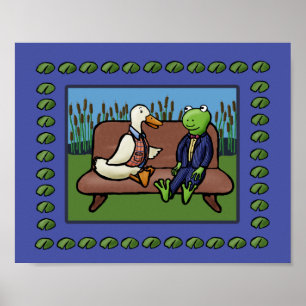 Frog och Anka Poster