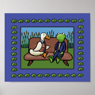Frog och Anka Poster