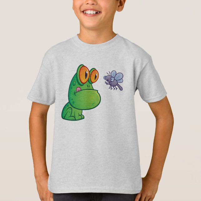 Frog och Dragonfly T-shirt (Framsida)