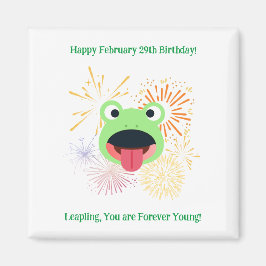 Frog- och Fireworks-design Magnet