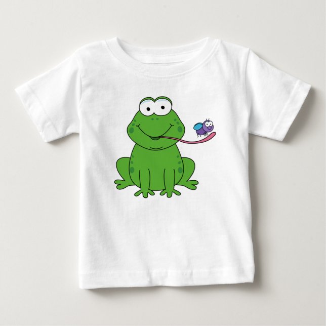 Frog och Fly/Baby Bra Jersey T-Shirt (Framsida)