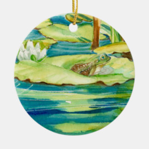 Frog och Lily Pad ornament