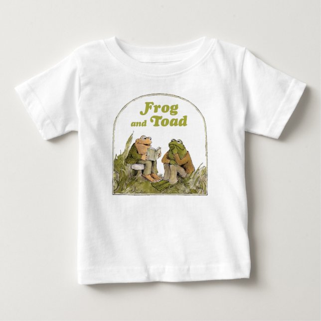 Frog och Toad Read a Bok T Shirt (Framsida)