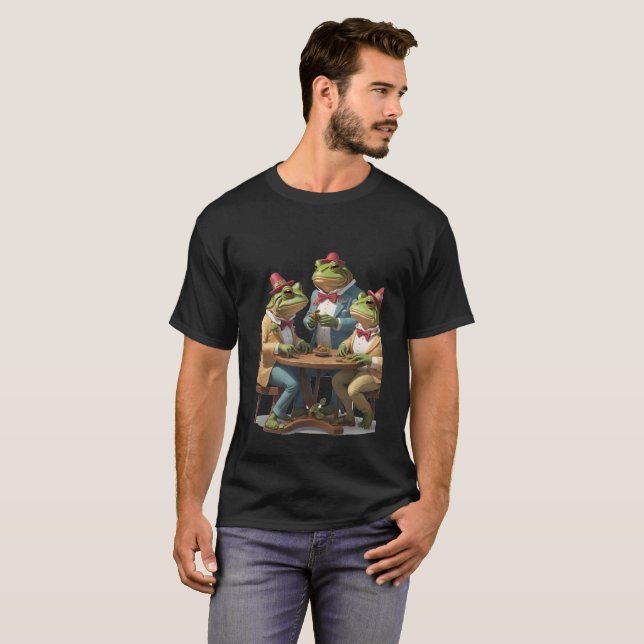 Frog och Toad: Vi borde sluta äta... T Shirt (Hel framsida)