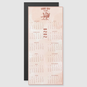 FROG Off jag är upptagen 2026 Brun Groda Kalender