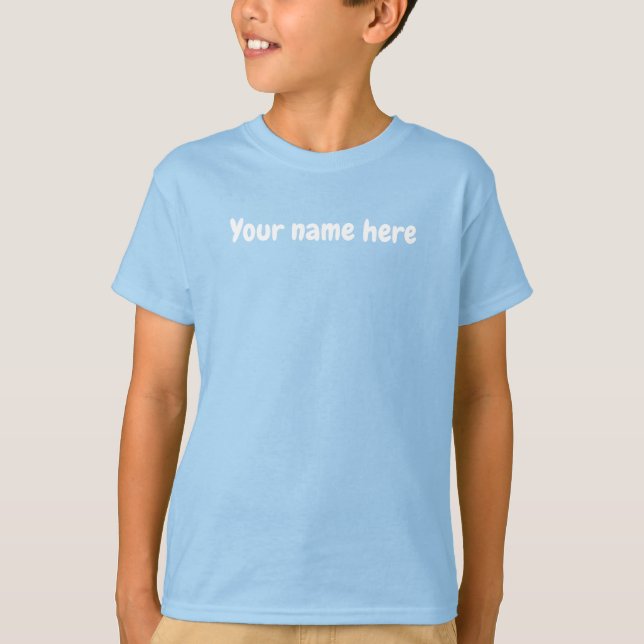 Frog on a Lily Pad Kid's Light Blue T-Shirt (Framsida)