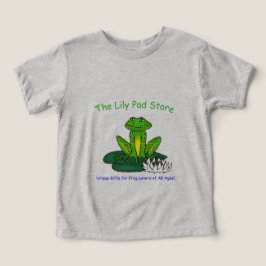 Frog on a Lily Pad Light Gray  T Shirt