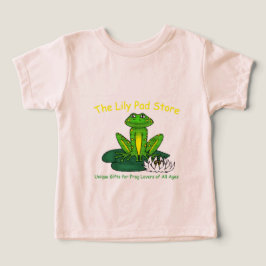 Frog on a Lily Pad Light Pink T Shirt