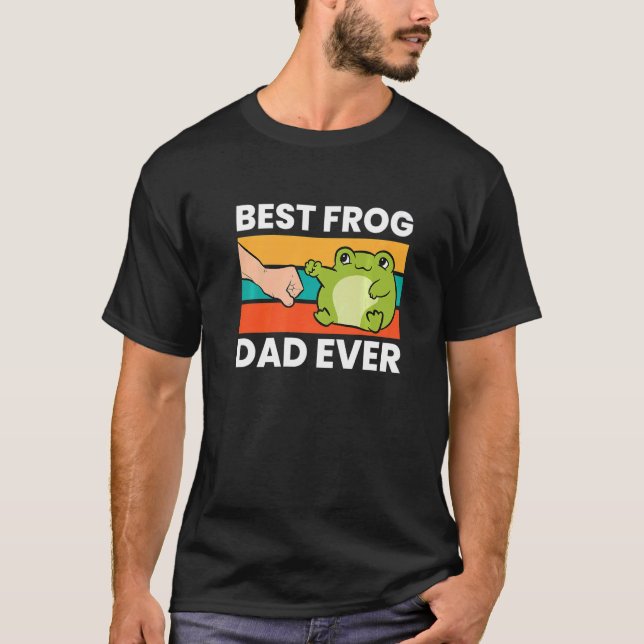 Frog Owner Best Frog Dad Ever Pet Frog T Shirt (Framsida)