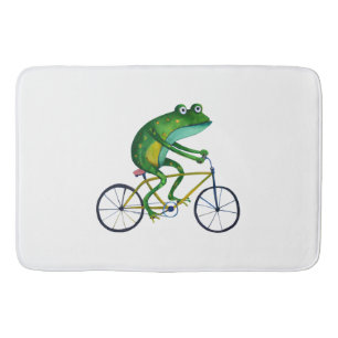 Frog på cykel badrumsmatta