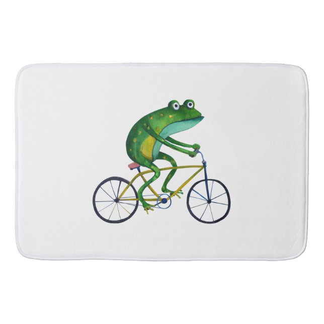 Frog på cykel badrumsmatta (Framsidan)