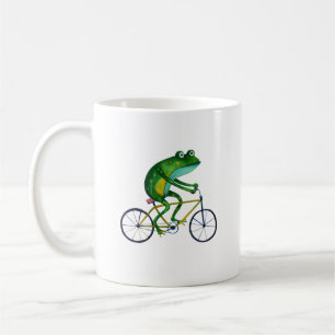 Frog på cykel kaffemugg