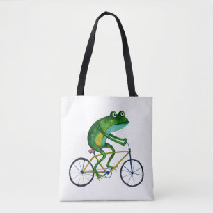Frog på cykel tygkasse