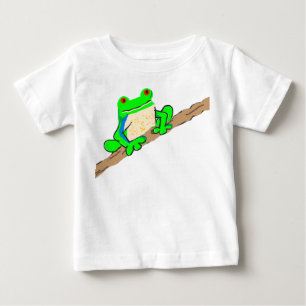 Frog på en logg t-shirt