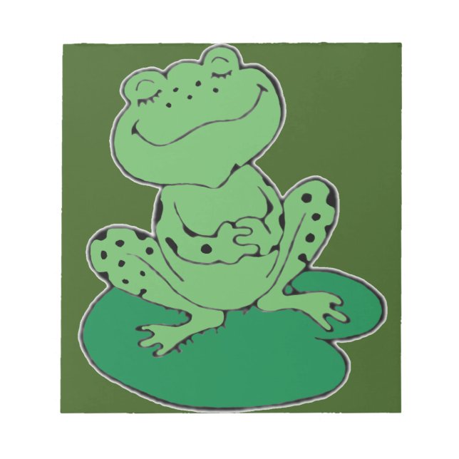 Frog på Lilypad Anteckningsblock (Framsida)