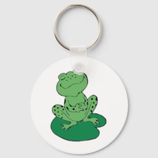 Frog på Lilypad Nyckelring