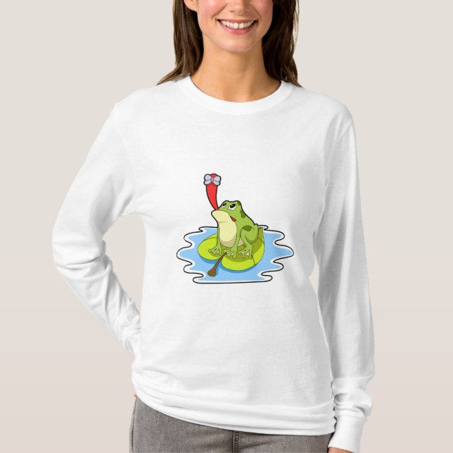 Frog på Löv med Insekt T Shirt (Framsida)