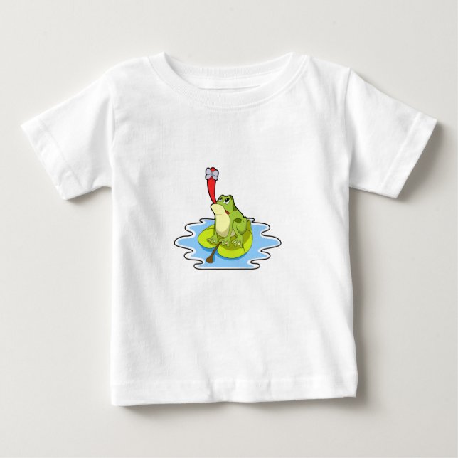 Frog på Löv med Insekt T Shirt (Framsida)