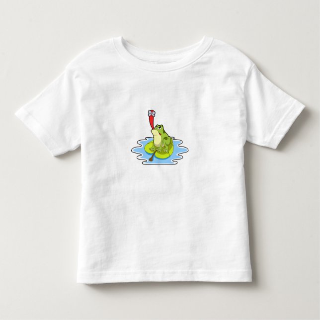 Frog på Löv med Insekt T Shirt (Framsida)