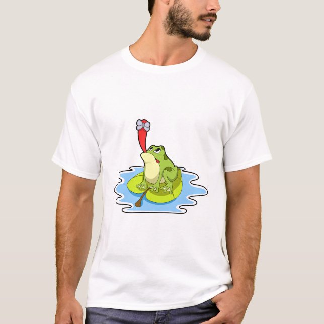 Frog på Löv med Insekt T Shirt (Framsida)