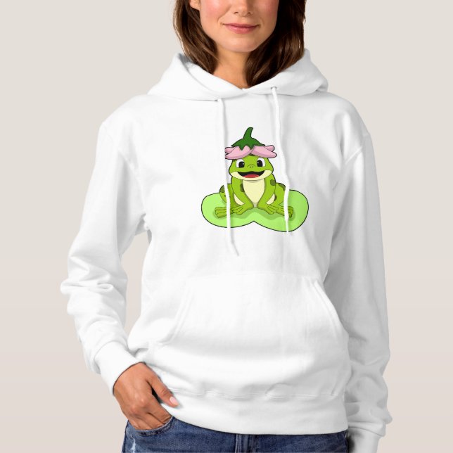 Frog på Löv T Shirt (Framsida)