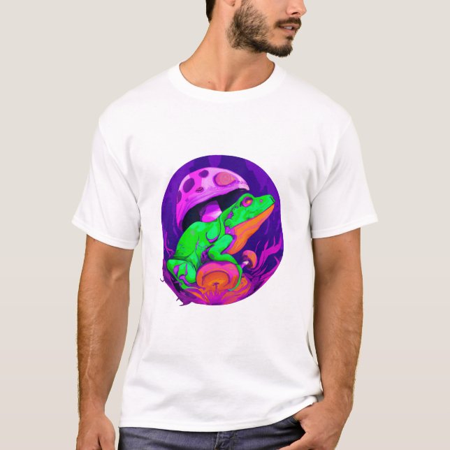 Frog på Mushroom Cute Essential T Shirt (Framsida)