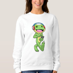 Frog på Music med hörlurar T Shirt