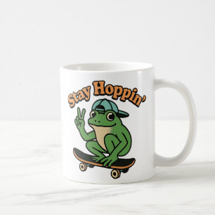 Frog på Skateboard Kaffemugg