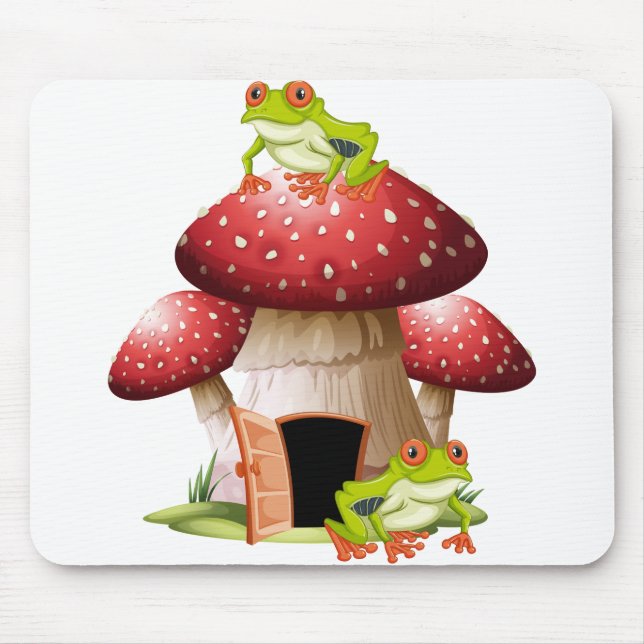 Frog på svamp musmatta (Framsidan)