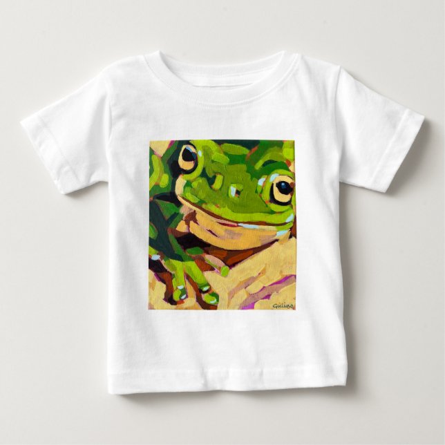 Frog Painting - Gift for Animal Lovers T Shirt (Framsida)