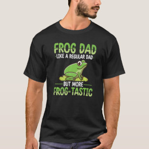 Frog Pappa Hunting Design Toad Gigger Frog Catcher T Shirt