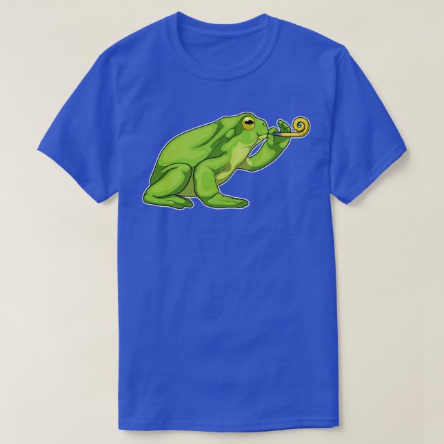 Frog Party Horn T Shirt (Design framsida)