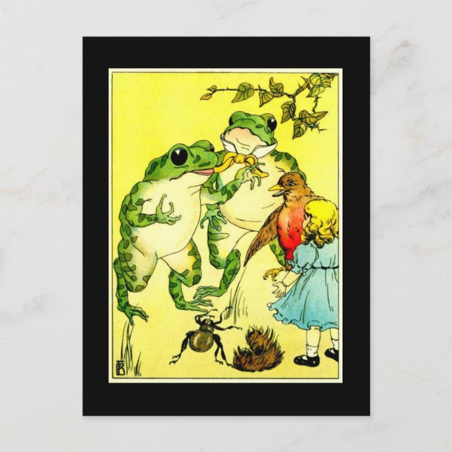Frog Party Vykort (Framsida)