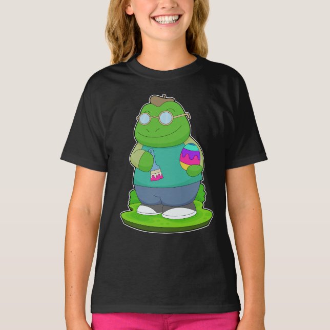 Frog Påsk Painter T Shirt (Framsida)
