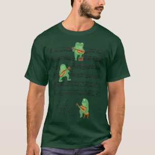 Frog Pay guitar Music grog älskare i älskare T Shirt