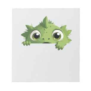 Frog Peeking Cute Adsible Funny Animal Tecknad Anteckningsblock