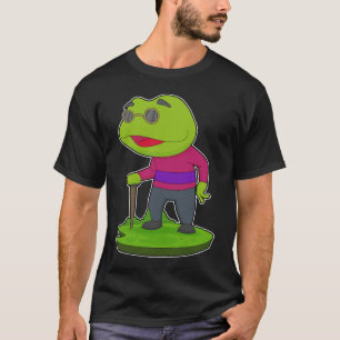 Frog Pensionsledamot Walking stick T Shirt
