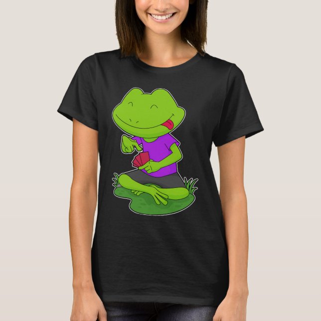 Frog Poker-kort T Shirt (Framsida)